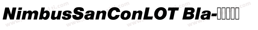 NimbusSanConLOT Bla字体转换